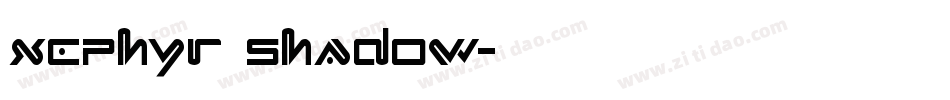 Xephyr Shadow字体转换